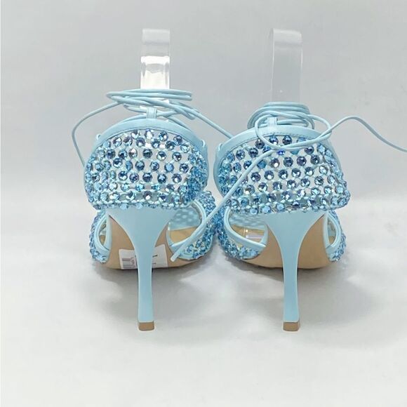 Bottega Veneta Stretch Embellished Ankle Strap High Heel Pumps size 41 - Picture 11 of 16